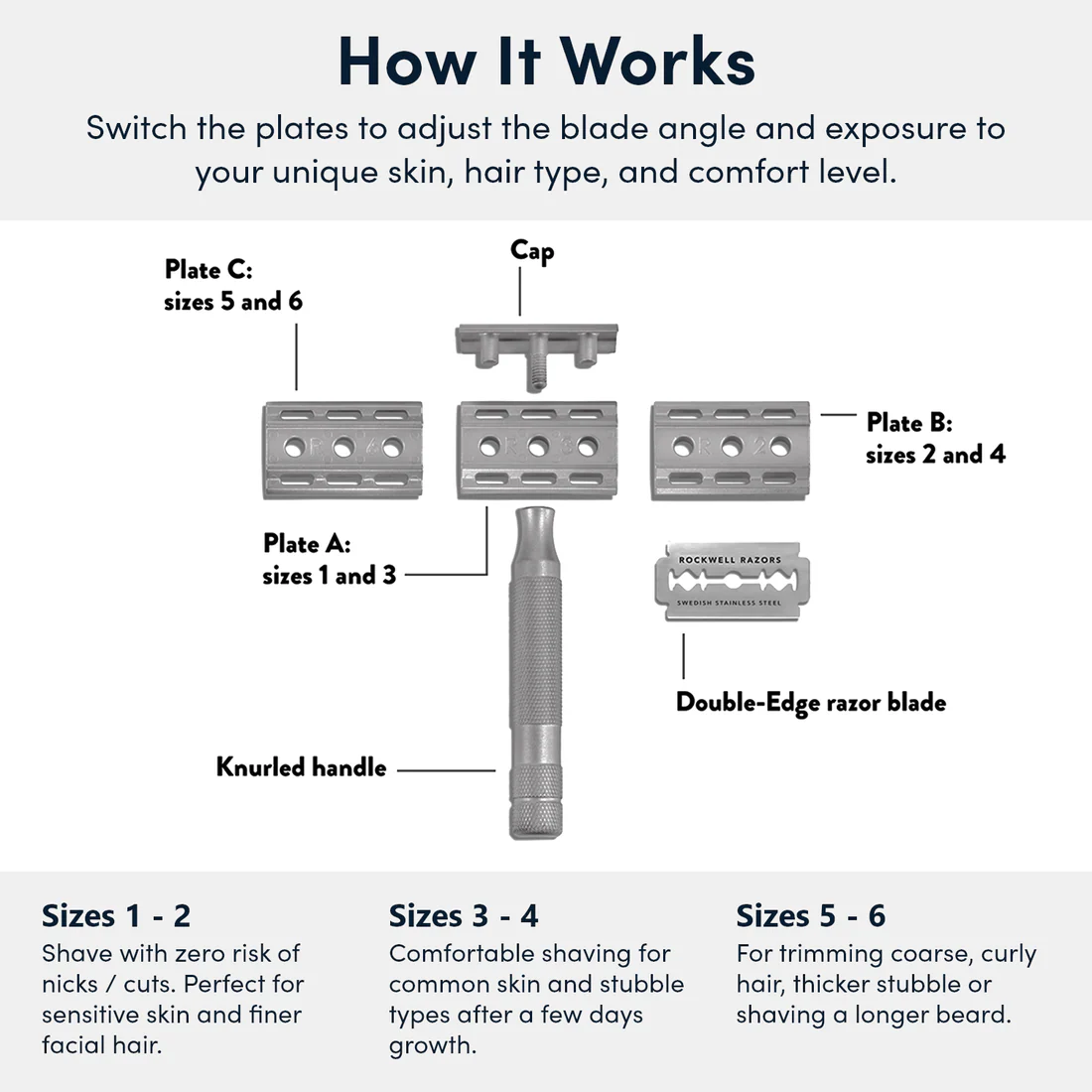 6S Adjustable Stainless Steel Safety Razor - Image 4