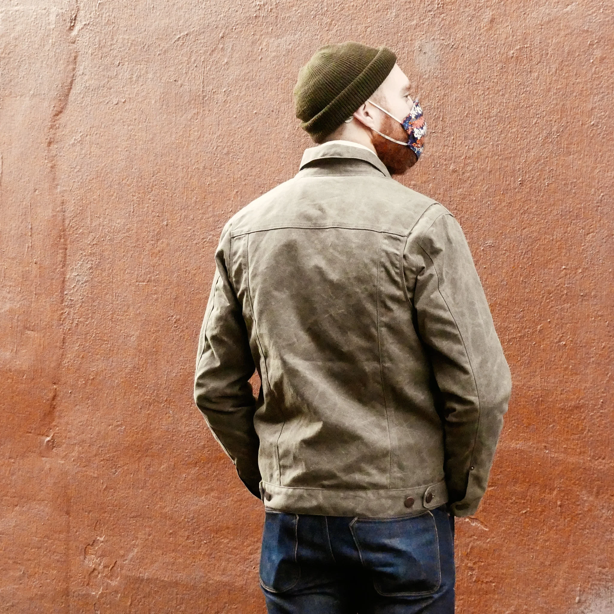 Waxed Riders Jacket in Oak - Image 7